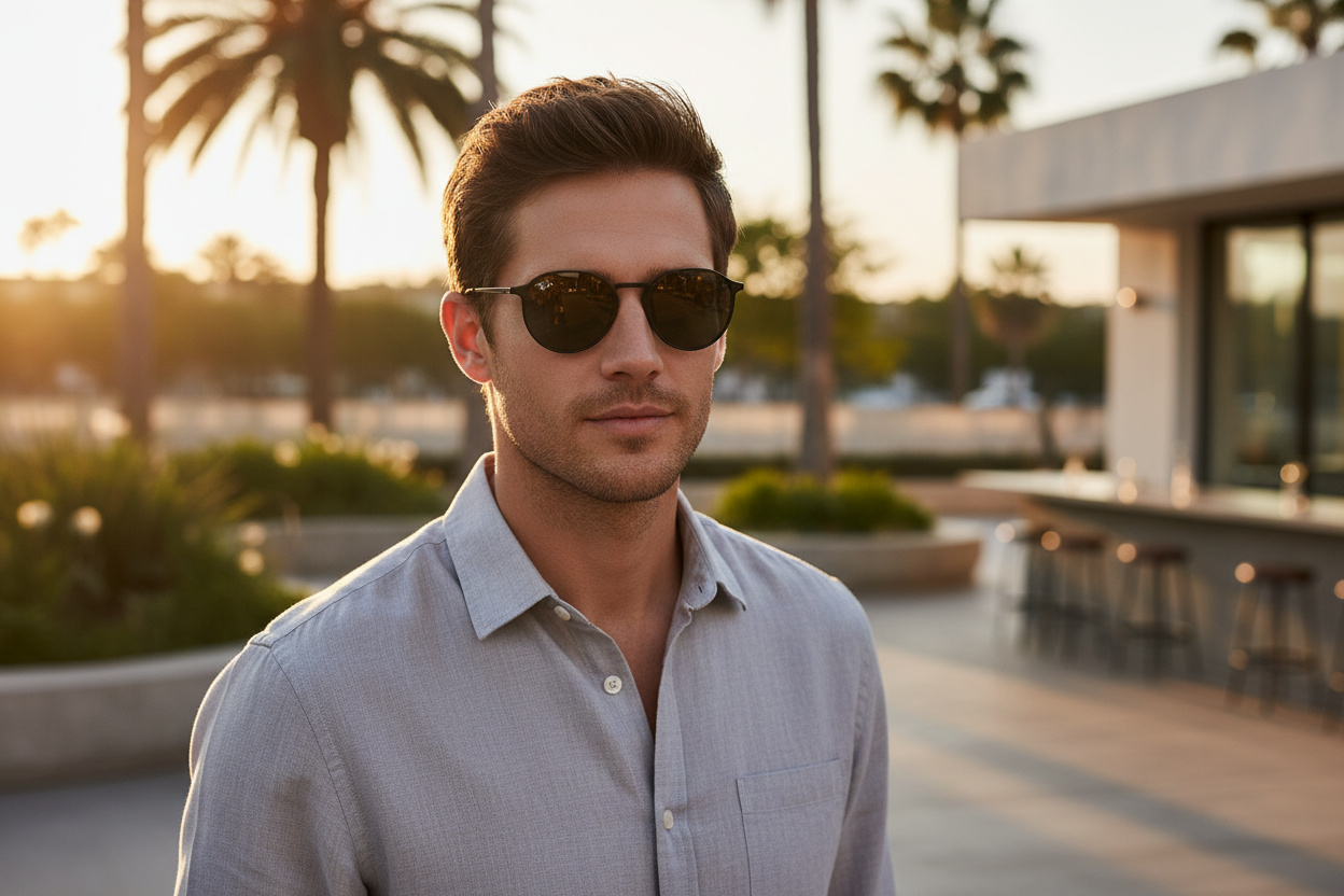 Vue de face Ray-Ban ROUND METAL (RB3447N - 002/71)