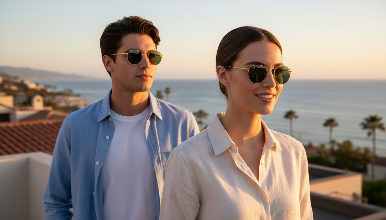 Vue de face Ray-Ban ROUND METAL (RB3447N - 001)