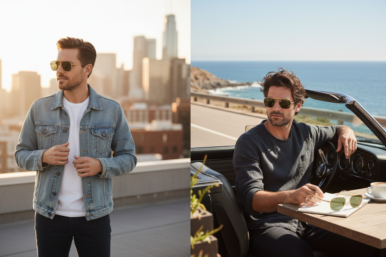 Vue de face Ray-Ban THE MARSHAL (RB3648 - 001)