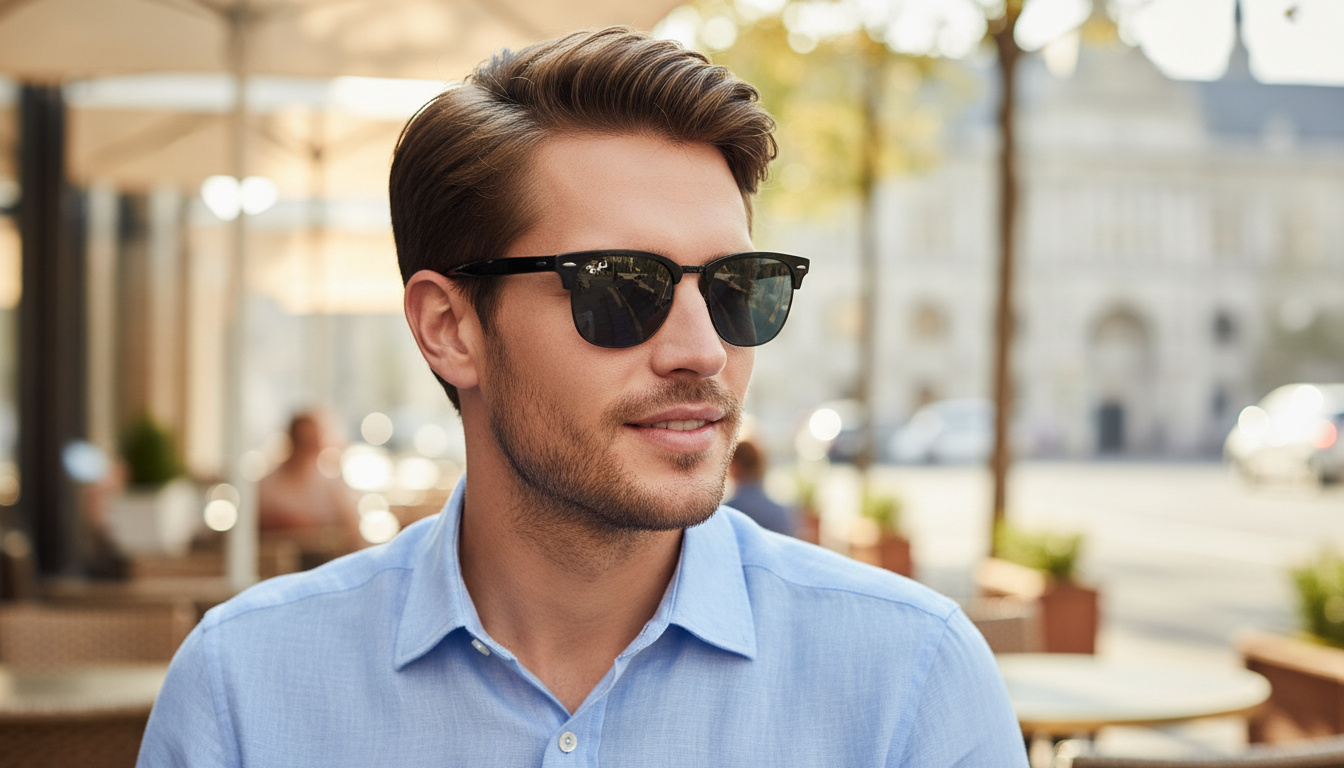 Vue de face Ray-Ban CLUBMASTER METAL (RB3716 - 186/R5)
