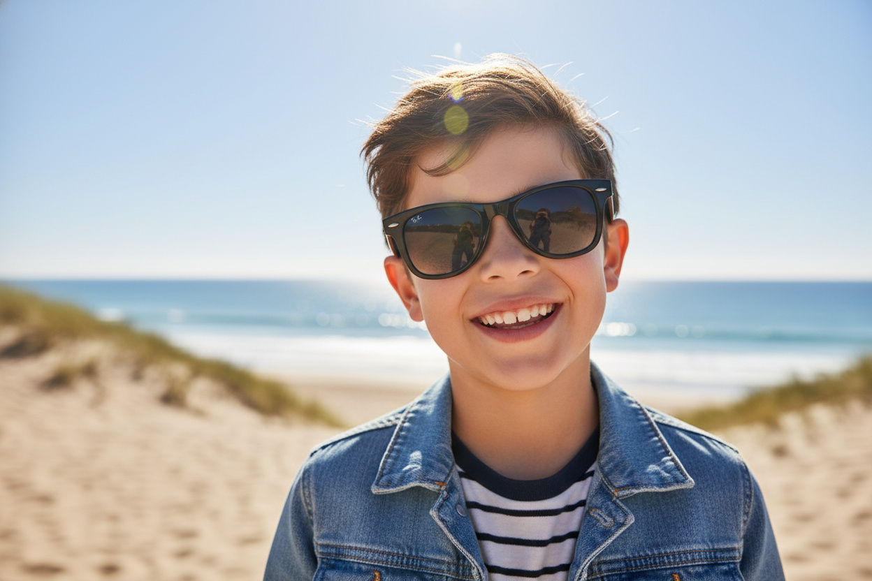 Vue de face Ray-Ban Kids JUNIOR WAYFARER (RJ9066S - 100/11)