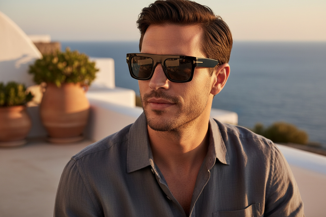 Vue de face Tom Ford FAUSTO (FT0711 - 01A)