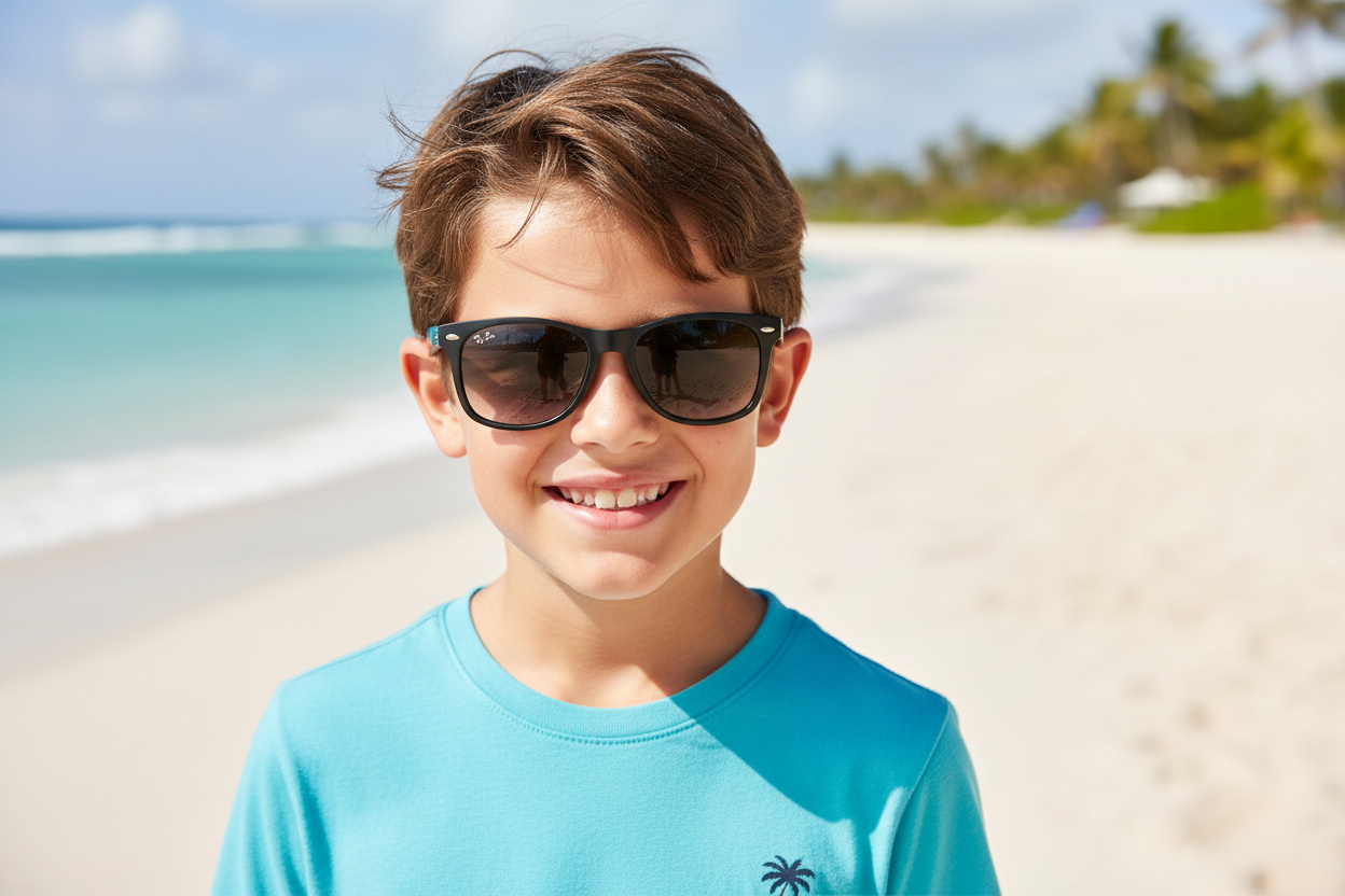 Vue de face Ray-Ban Kids JUNIOR NEW WAYFARER (RJ9052S - 100/11)