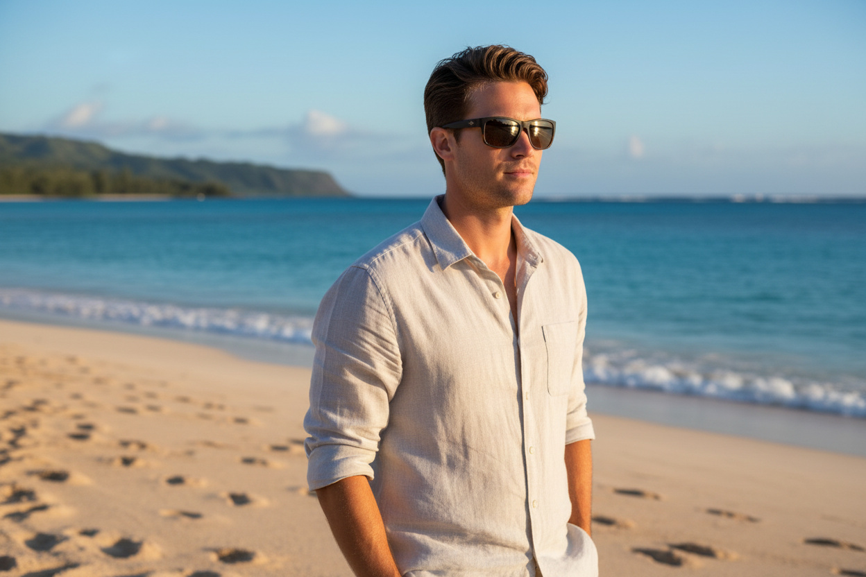 Vue de face Maui Jim Kanaio Coast (H766-10MF)