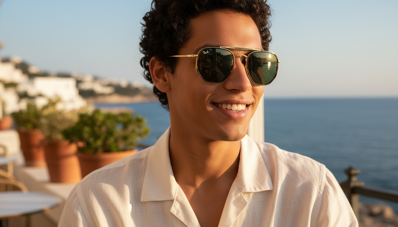 Vue de face Ray-Ban THE MARSHAL II (RB3648M - 001)