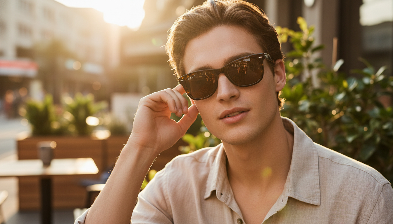 Vue de face Ray-Ban FOLDING WAYFARER (RB4105 - 710)