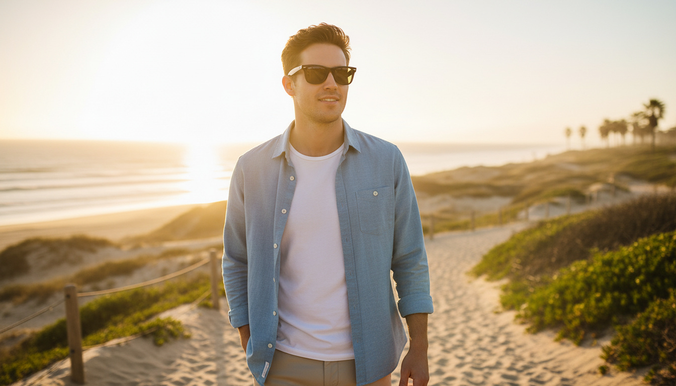 Vue de face Ray-Ban FOLDING WAYFARER (RB4105 - 601/58)
