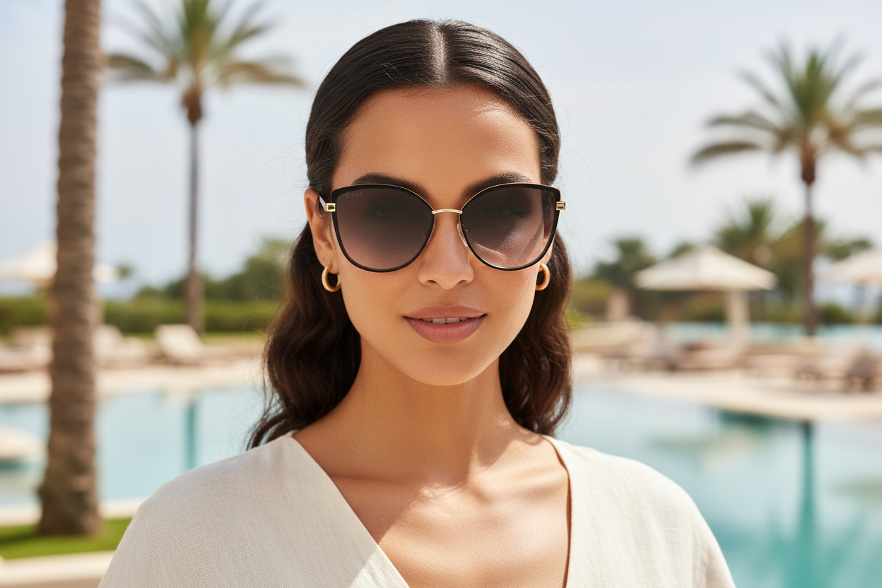 Vue de face Gucci GG0589SK (001)