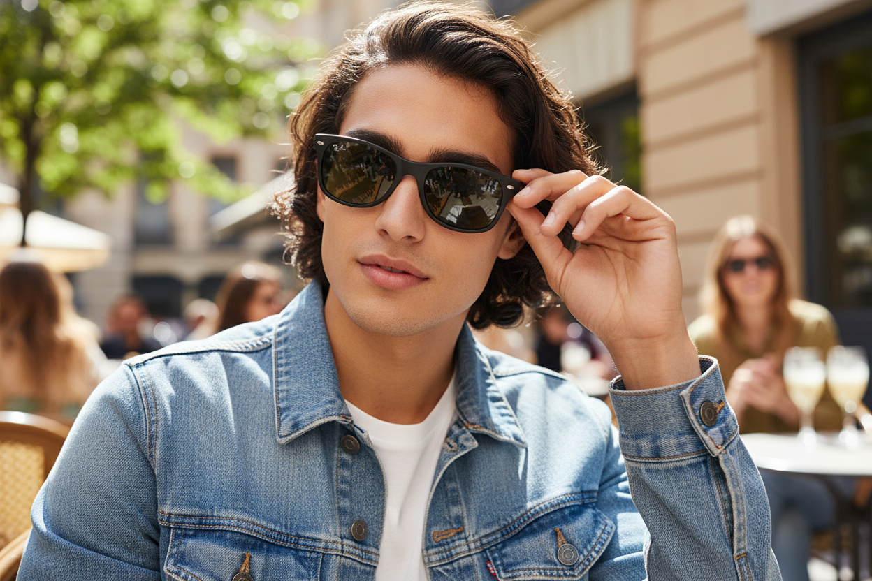 Vue de face Ray-Ban NEW WAYFARER (RB2132 - 646231)