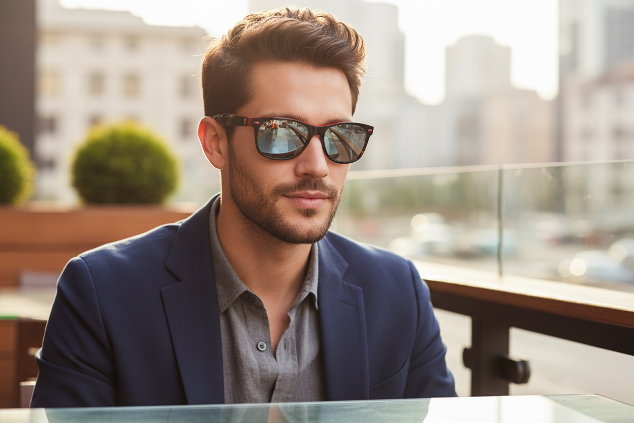 Vue de face Ray-Ban NEW WAYFARER (RB2132M - F63830)