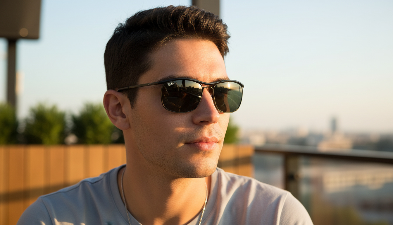 Vue de face Ray-Ban OLYMPIAN I DELUXE (RB3119M - 002/58)