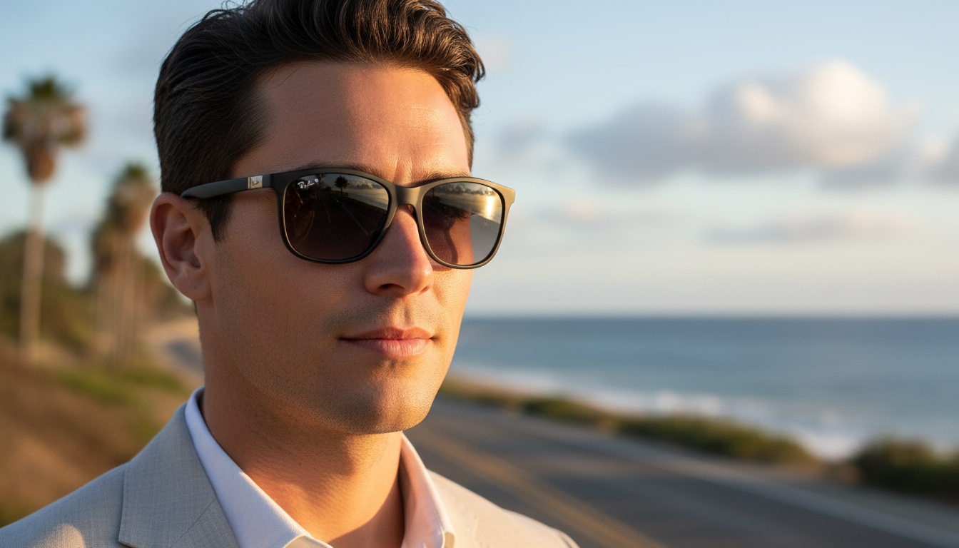 Vue de face Ray-Ban CHROMANCE (RB4330CH - 60175J)