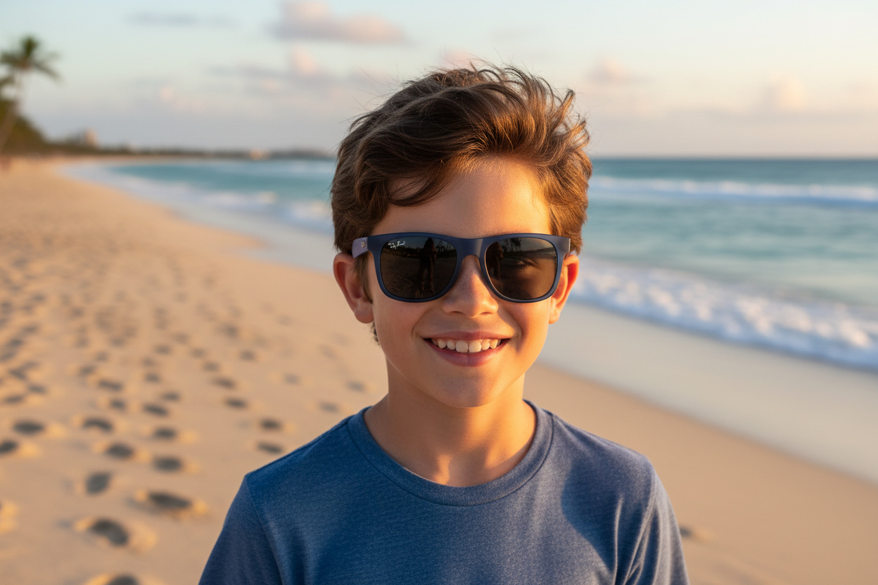 Vue de face Ray-Ban Kids JUNIOR JUSTIN (RJ9069S - 706080)