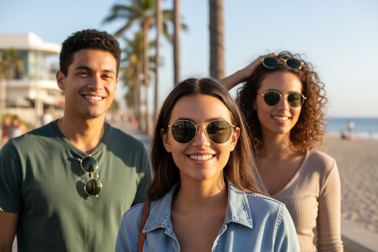 Vue de face Ray-Ban ROUND METAL (RB3447 - 919631)