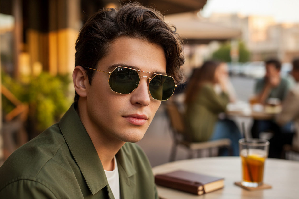 Vue de face Ray-Ban OCTAGONAL (RB3556 - 919631)