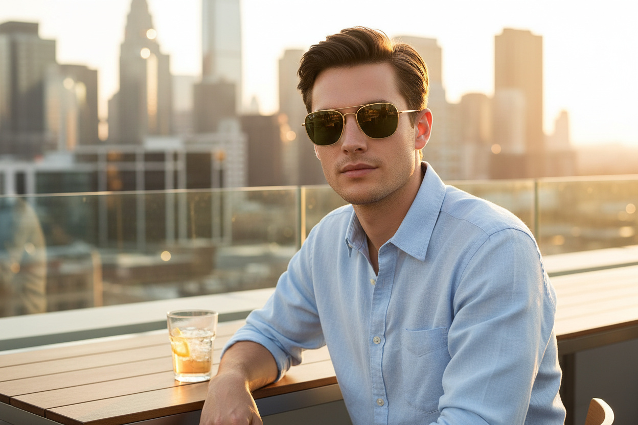 Vue de face Ray-Ban FRANK (RB3857 - 919631)