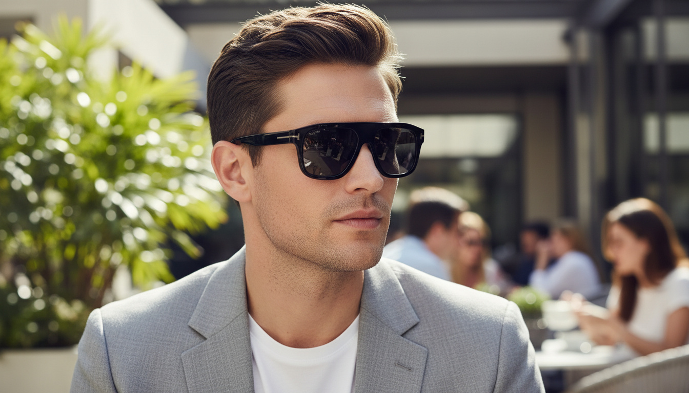 Vue de face Tom Ford THOR (FT0777-N - 01A)