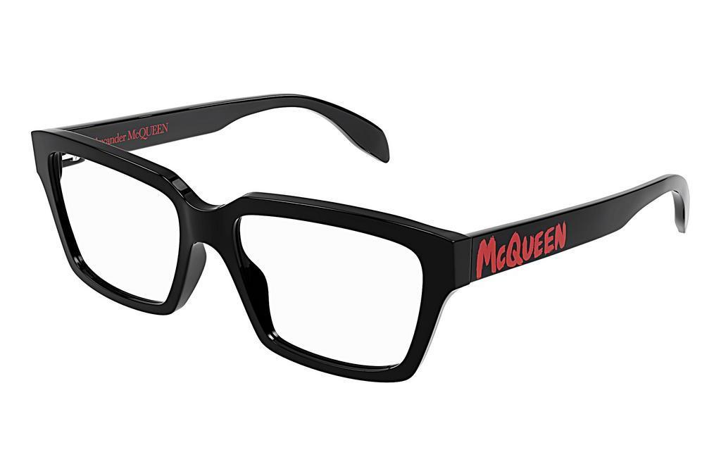 Alexander McQueen   AM0332O 002 black-black-transparent