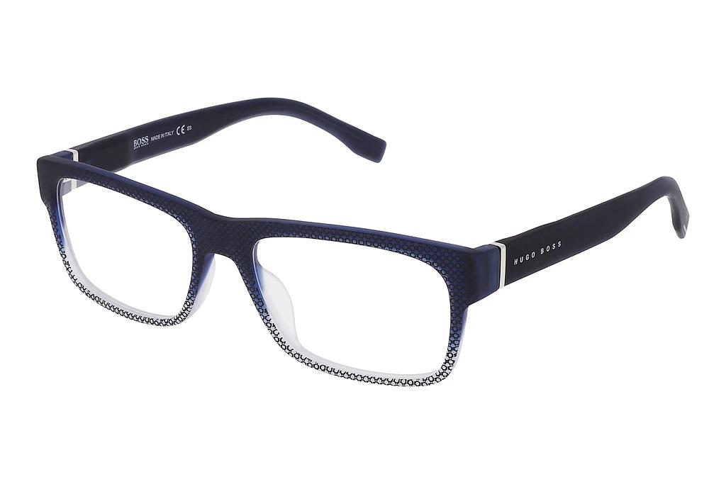 Boss   BOSS 0729/IT KAY SHADED DARK BLUE TEXTURE GREY TRANS