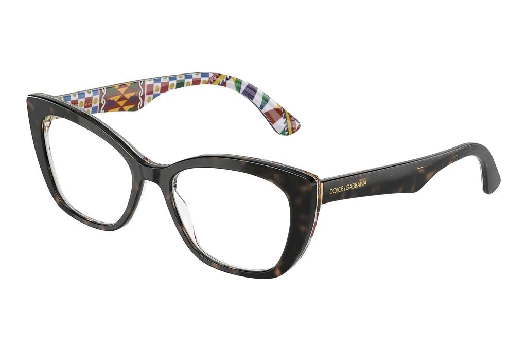 Dolce & Gabbana   DG3360 3217 Havana On White Barrow
