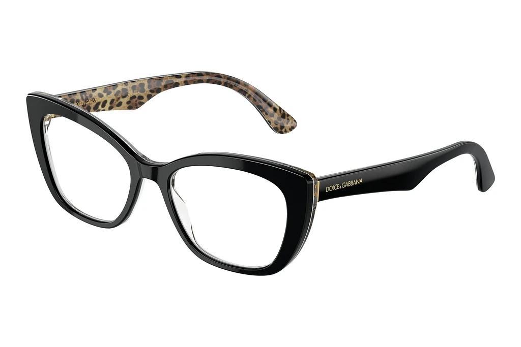 Dolce & Gabbana   DG3360 3299 Black On Leo Brown