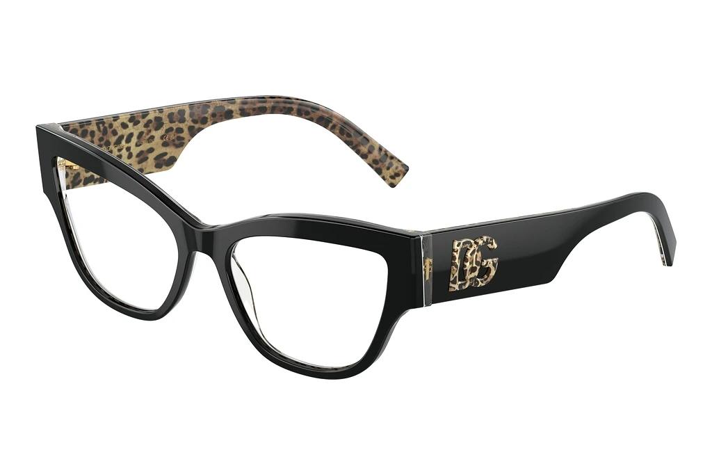 Dolce & Gabbana   DG3378 3299 Black On Leo Brown