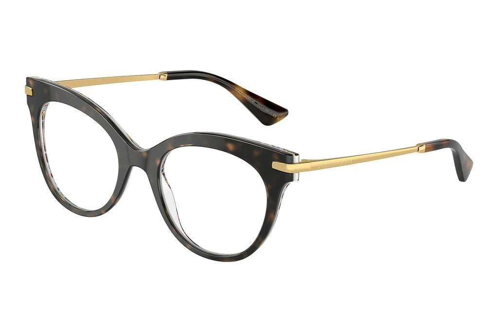 Dolce & Gabbana   DG3392 3217 Havana On White Barrow
