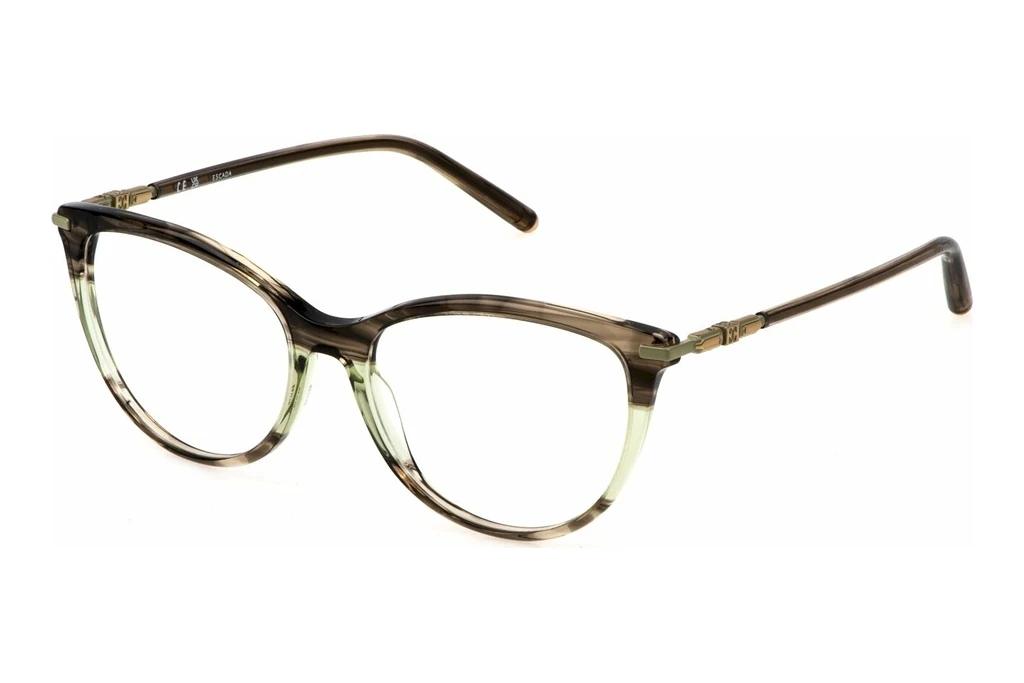 Escada   VESE35 06U8 STRIPED SHINY BROWN/GREEN