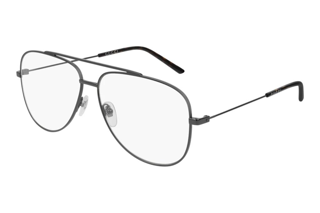 Gucci   GG0442O 001 ruthenium-ruthenium-transparent