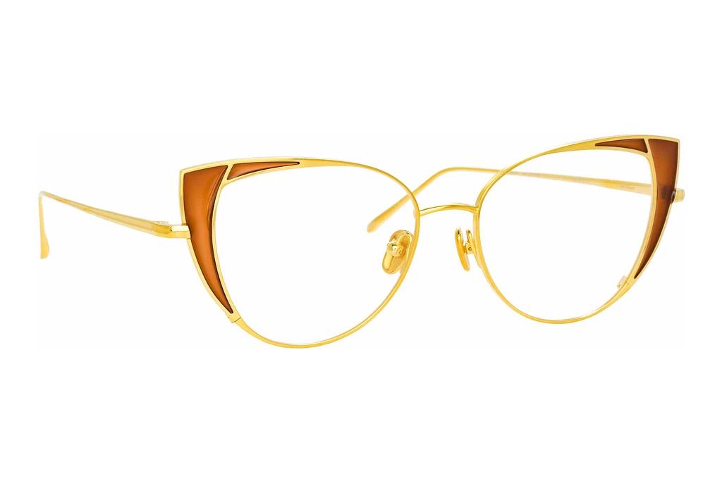 Linda Farrow   LFL855/V C12 YELLOW GOLD AND TOBACCO EPOXY