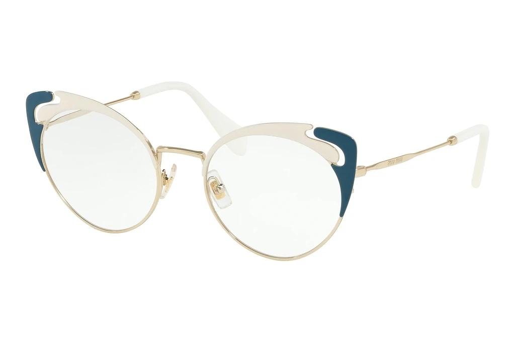 Miu Miu   MU 50RV 1061O1 Pale Gold/Ivory/Blue