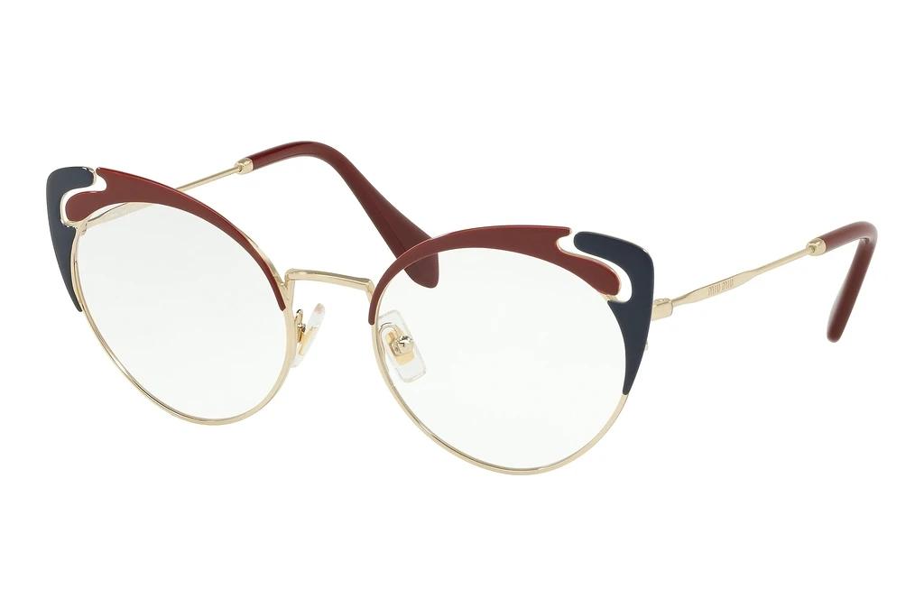 Miu Miu   MU 50RV HB51O1 Pale Gold/Garnet/Blue