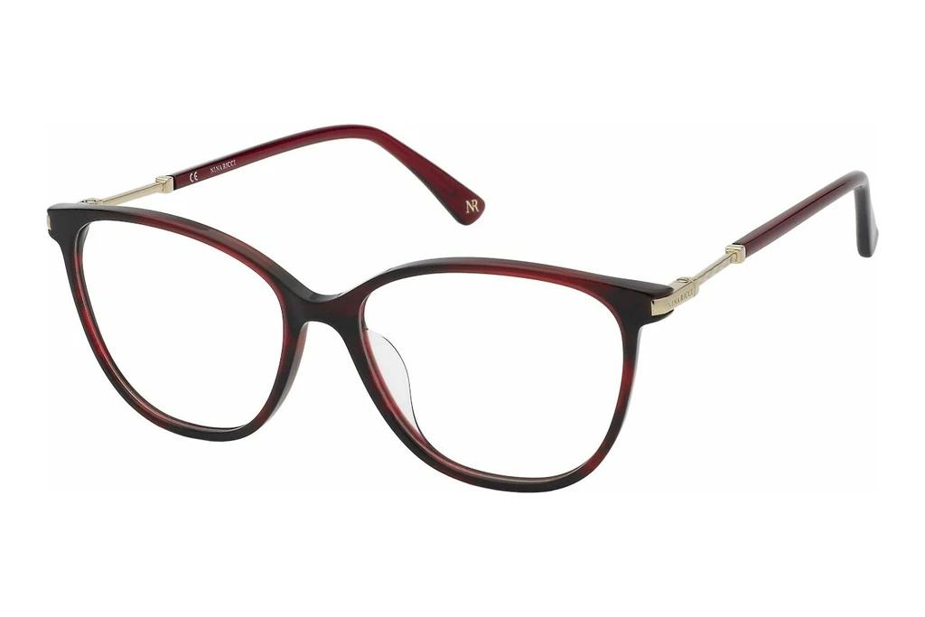 Nina Ricci   VNR335 09PH SHINY STRIPED BORDEAUX RED