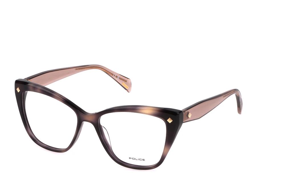Police   VPLM03 07UX SHINY BROWN/BEIGE HAVANA