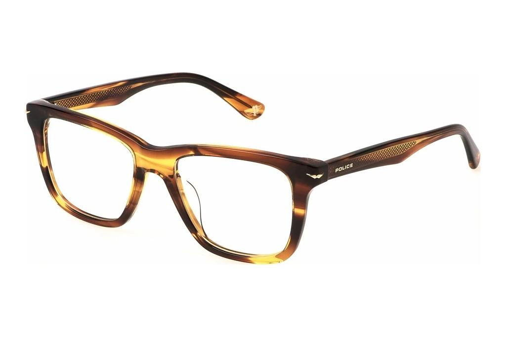Police   VPLN19 09N3 SHINY STRIPED BROWN