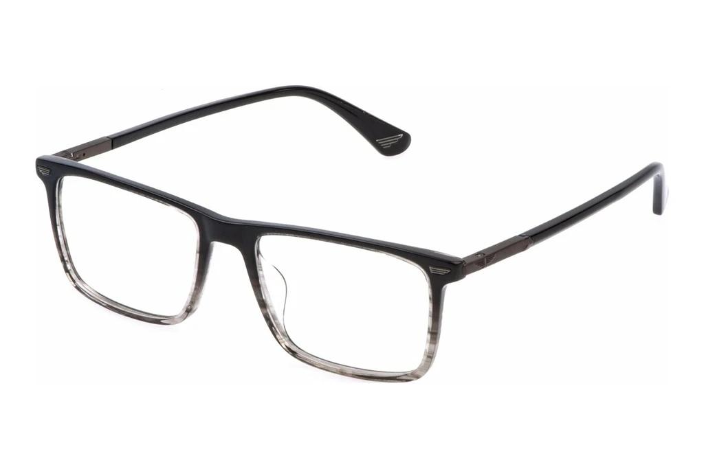 Police   VPLQ68 01EX SHINY STRIPED GREY