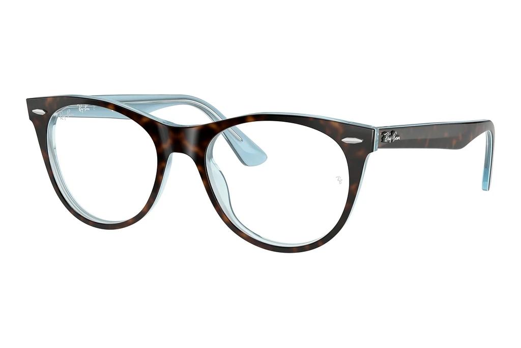 Ray-Ban   RX2185V 5883 Havana On Light Blue