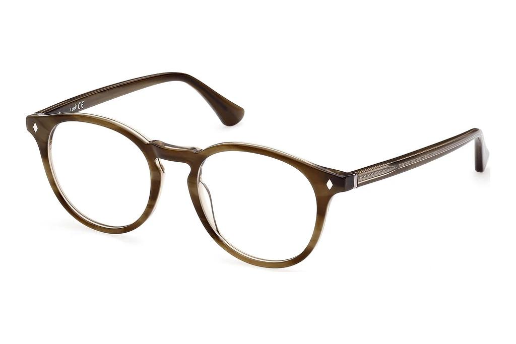 Web Eyewear   WE5387 050 Hellgrün/Gestreift