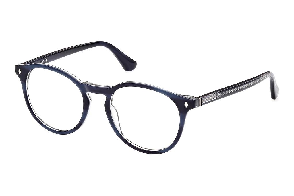 Web Eyewear   WE5387 092 Blau/Gestreift