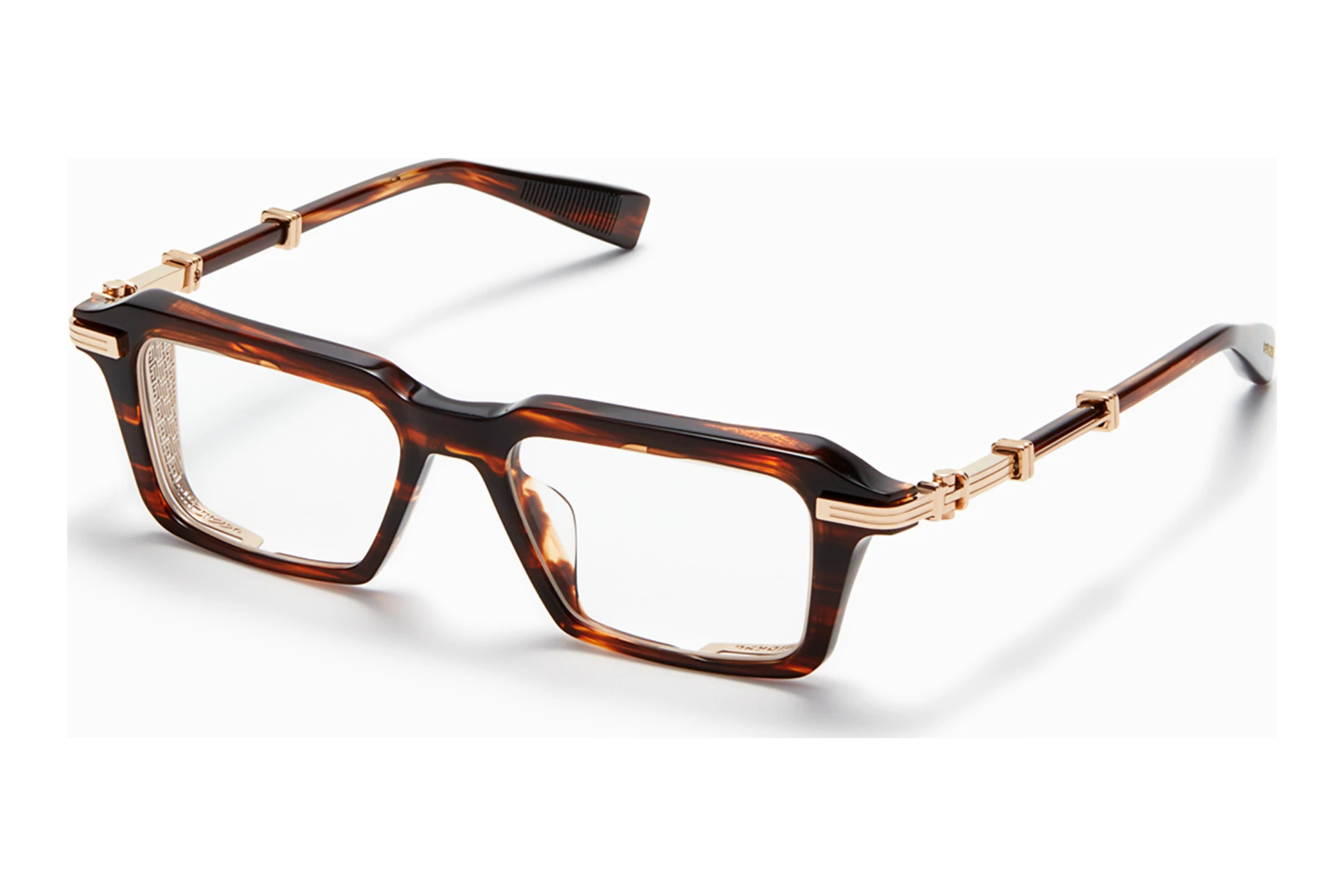 Balmain Paris   BPX-132 B-AF Brown Swirl - White Gold