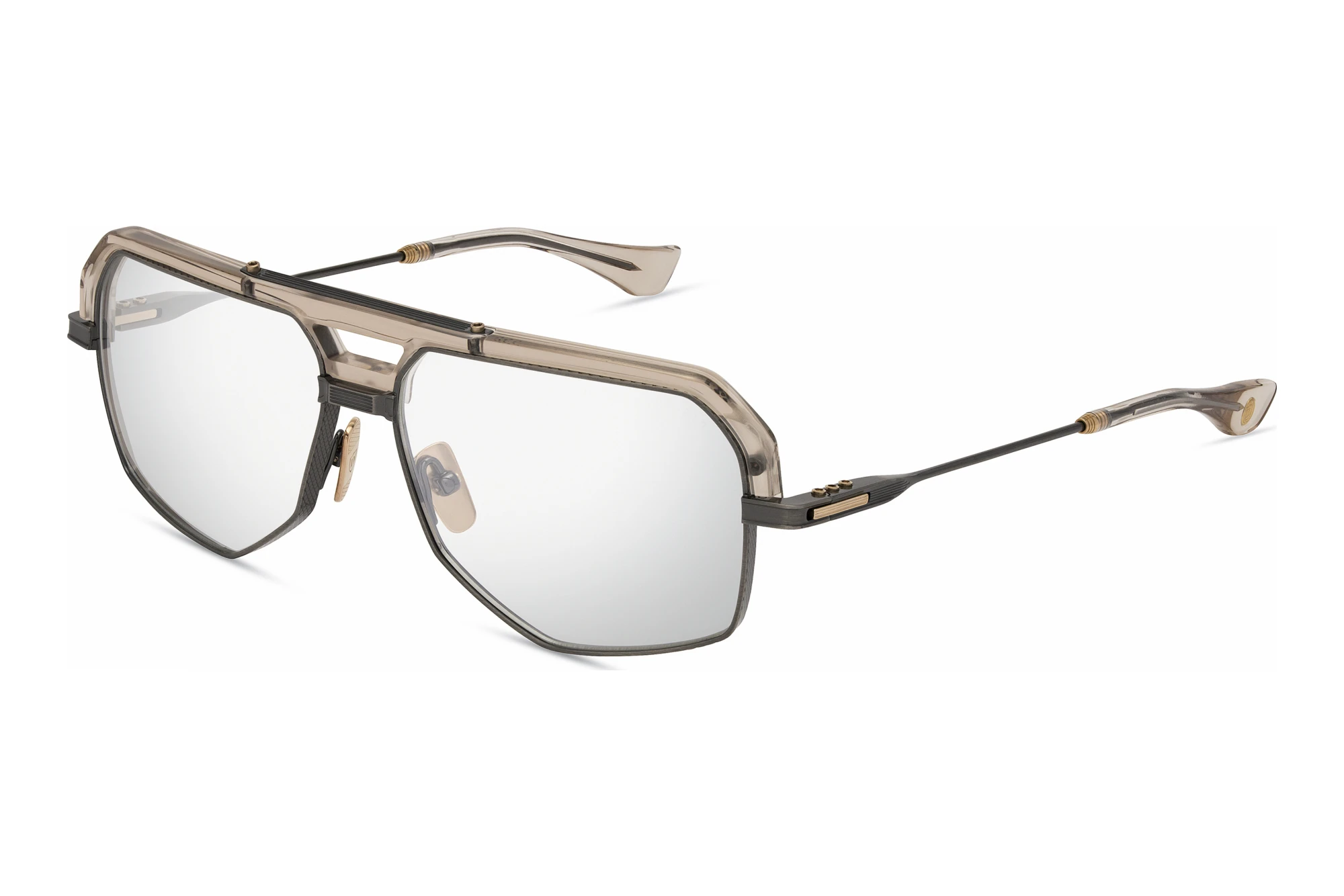 DITA   DTX-477 03A ANTIQUE SILVER - KHAKI CRYSTAL