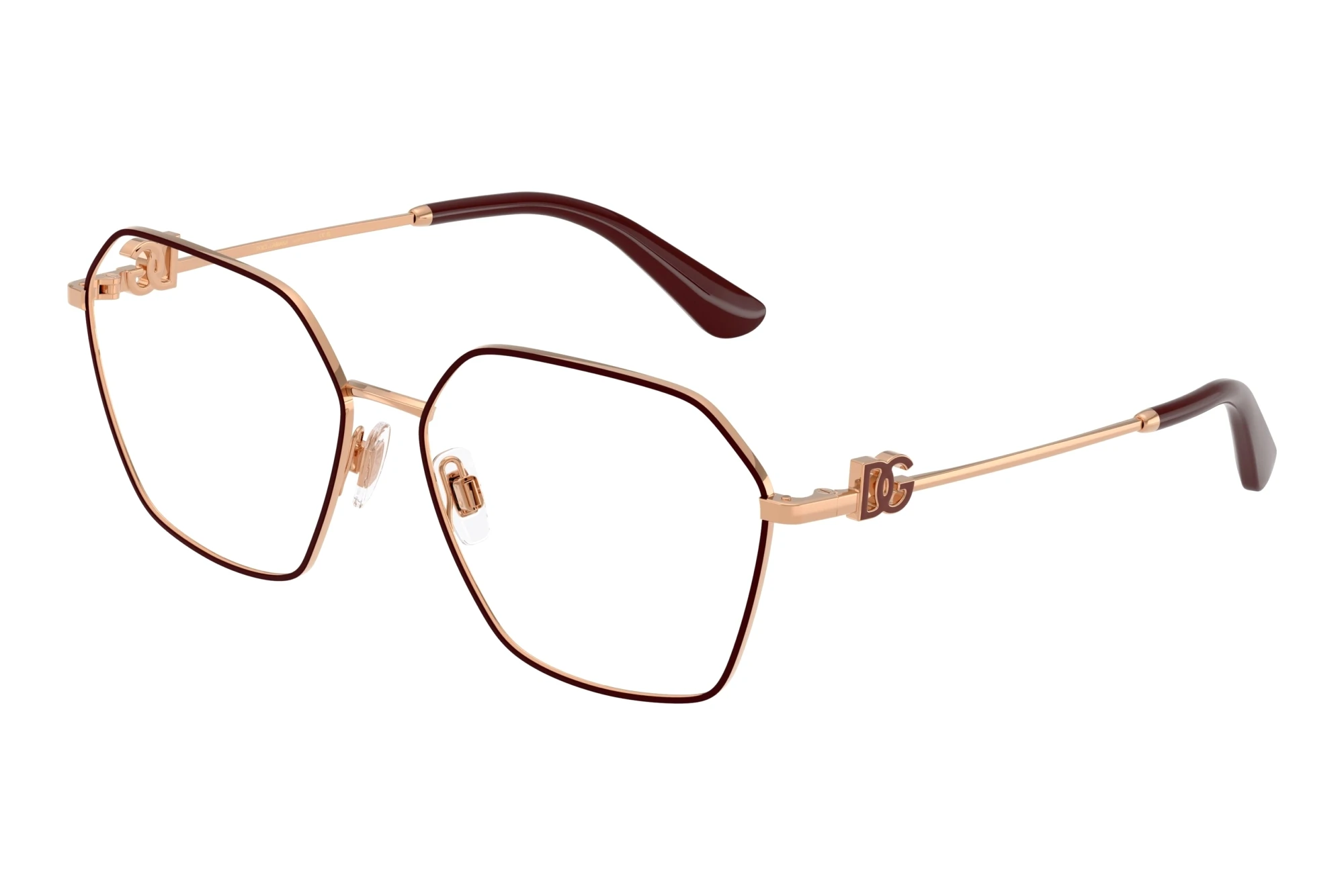 Dolce & Gabbana   DG1366 1351 Pink Gold/Bordeaux