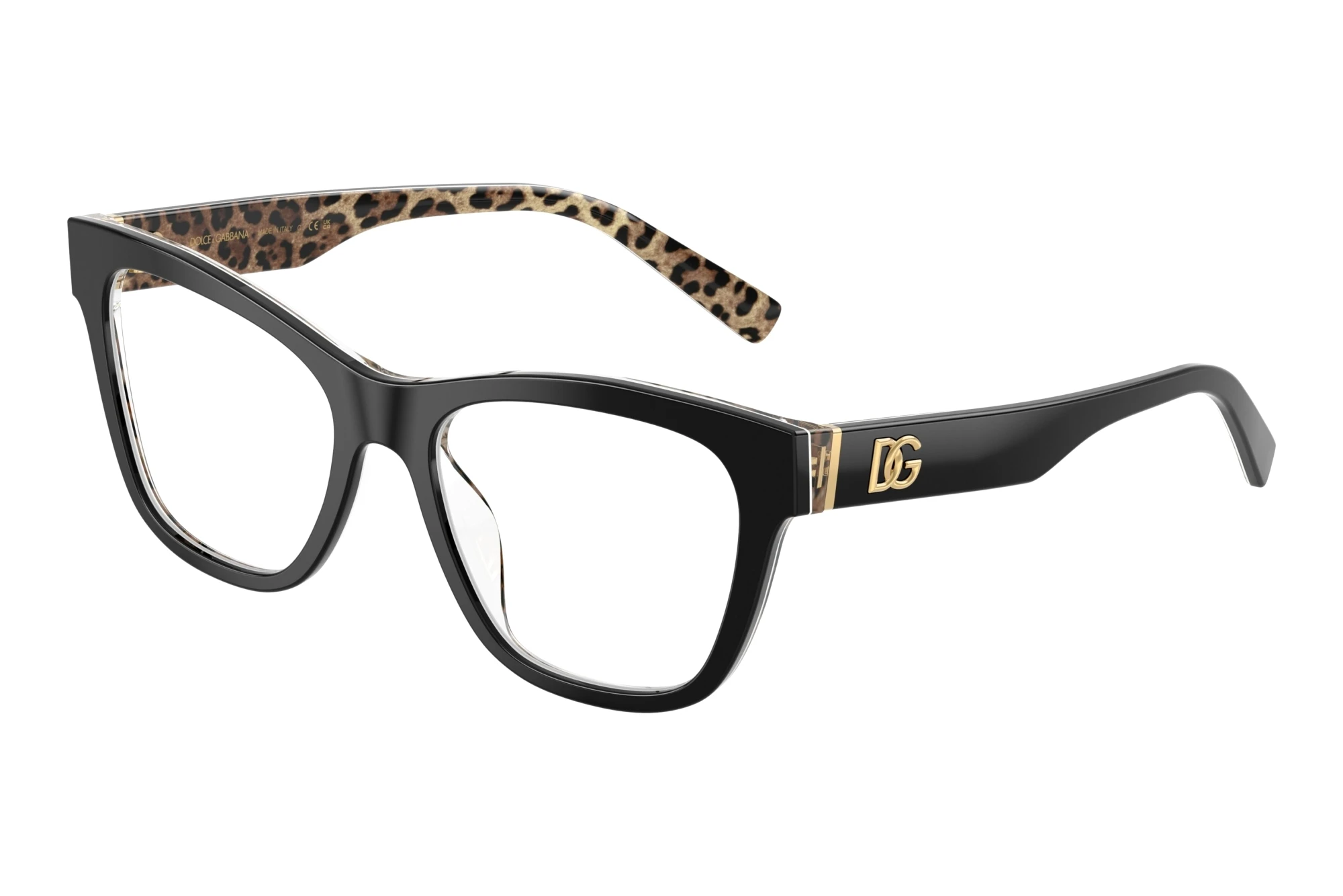 Dolce & Gabbana   DG3430 3299 Black On Leo Brown