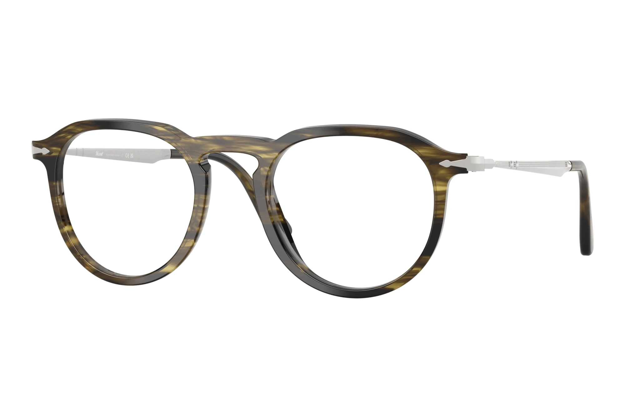 Persol   PO3387V 1237 Striped Black & Olive Green