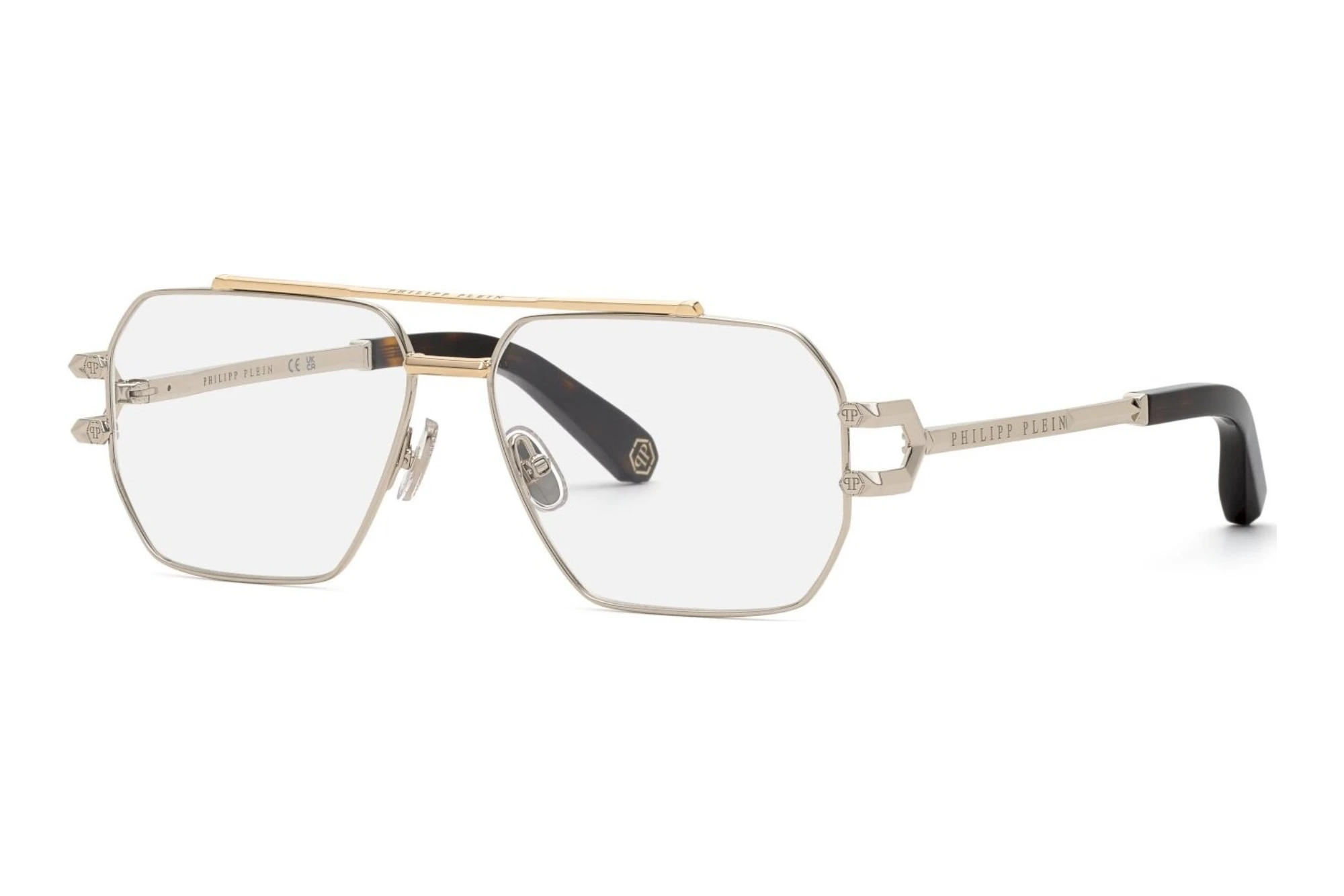Philipp Plein   VPP263 0544 SHINY PALLADIUM W/ROSE  GOLD PARTS