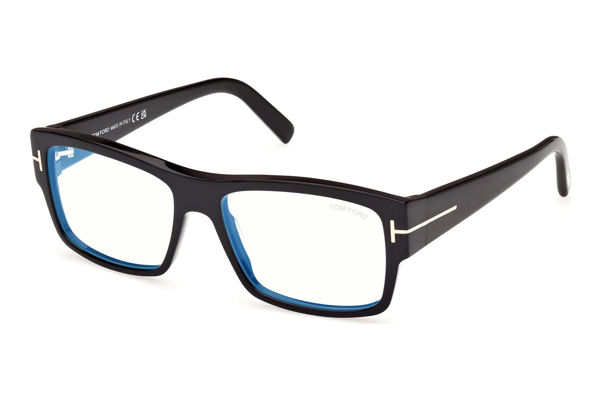 Lunettes De Soleil TOM FORD FT591 Pour Homme - Monture Et Verres Noirs - Modèle Rond - Neuf Avec étiquettes