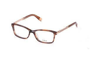 Furla VFU669 0P62 SHINY STRIPED ORANGE/BROWN