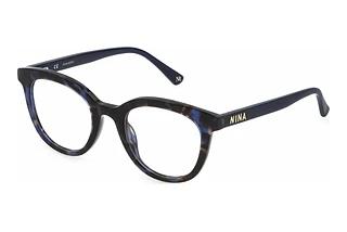 Nina Ricci VNR253 0L93 SHINY BLUE HAVANA