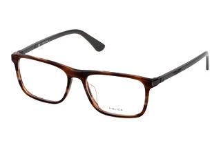 Police VPLD97 06XE SHINY STRIPED BROWN