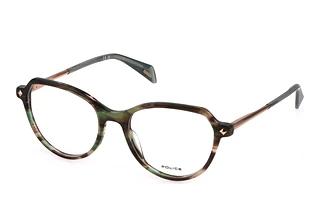 Police VPLM07 06U8 STRIPED SHINY BROWN/GREEN